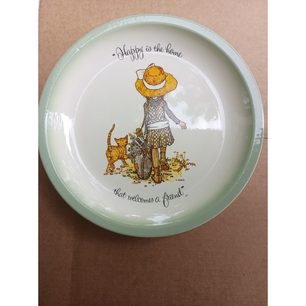 Vintage Holly Hobbie Collector Plate 1972 porcelain plate cottagecore grandmacor